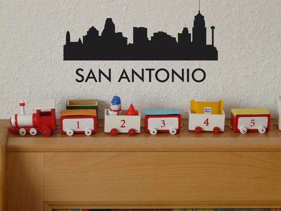San Antonio USA Cityscapes Vinyl Wall Decal - Removable (Indoor) - Fusion Decals