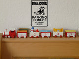 Animal Hospital Violators will be sprayed  - Car or Wall Decal - Fusion Decals