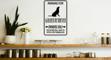 Parking for Golden Retriever Owners Only Sign  - Car or Wall Decal - Fusion Decals