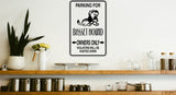 Parking for Basset Hound Owners Only Sign  - Car or Wall Decal - Fusion Decals