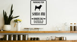 Parking for Shiba Inu Owners Only Sign  - Car or Wall Decal - Fusion Decals
