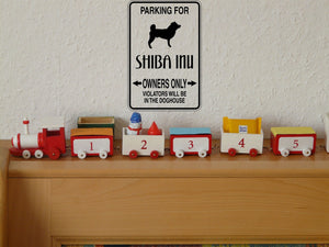 Parking for Shiba Inu Owners Only Sign  - Car or Wall Decal - Fusion Decals