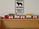 Parking for Saint Bernard Owners Only Sign  - Car or Wall Decal - Fusion Decals