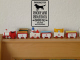 Parking for Rhodesian Ridgeback Owners Only Sign  - Car or Wall Decal - Fusion Decals