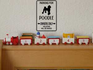 Parking for Poodle Owners Only Sign  - Car or Wall Decal - Fusion Decals