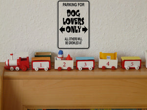 Parking for Dog Lovers Only Sign  - Car or Wall Decal - Fusion Decals