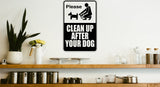 Please clean up after your dog Sign  - Car or Wall Decal - Fusion Decals