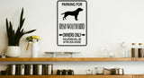 Parking for Irish Wolfhound Owners Only Sign  - Car or Wall Decal - Fusion Decals