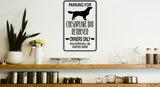 Parking for Chesapeake Bay Retriever Owners Only Sign  - Car or Wall Decal - Fusion Decals