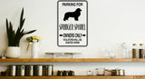 Parking for Springer Spaniel Owners Only Sign  - Car or Wall Decal - Fusion Decals