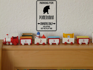 Parking for Pomeranian Owners Only Sign  - Car or Wall Decal - Fusion Decals