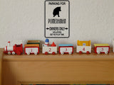 Parking for Pomeranian Owners Only Sign  - Car or Wall Decal - Fusion Decals