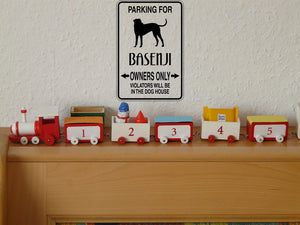 Parking for Basenji Owners Only Sign  - Car or Wall Decal - Fusion Decals