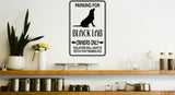 Parking for Black Lab Owners Only Sign  - Car or Wall Decal - Fusion Decals