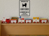 Parking for Cairn Terrier Owners Only Sign  - Car or Wall Decal - Fusion Decals