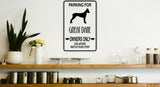 Parking for Great Dane Owners Only Sign  - Car or Wall Decal - Fusion Decals