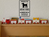 Parking for Airedale Terrier Owners Only Sign  - Car or Wall Decal - Fusion Decals