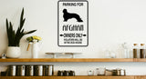 Parking for Afghan Owners Only Sign  - Car or Wall Decal - Fusion Decals