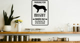 Parking for Mastiff Owners Only Sign  - Car or Wall Decal - Fusion Decals
