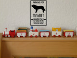 Parking for Mastiff Owners Only Sign  - Car or Wall Decal - Fusion Decals