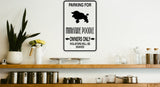 Parking for Minature Poodle Owners Only Sign  - Car or Wall Decal - Fusion Decals