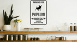 Parking for Papillon Owners Only Sign  - Car or Wall Decal - Fusion Decals