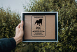 Parking for Pug Owners Only Sign  - Car or Wall Decal - Fusion Decals
