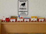 Parking for Pekingese Owners Only Sign  - Car or Wall Decal - Fusion Decals