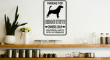 Parking for Labrador Retriever Owners Only Sign  - Car or Wall Decal - Fusion Decals