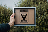 Beer Pong Heros are made one cup at a time Sign  - Car or Wall Decal - Fusion Decals