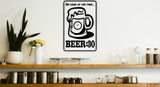 Oh look at the time Beer : 30 Sign  - Car or Wall Decal - Fusion Decals
