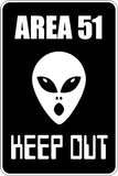 Area 51 Keep Out Sign Vinyl Wall Decal - Fusion Decals