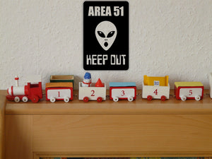 Area 51 Keep Out Sign Vinyl Wall Decal - Fusion Decals