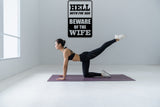 Hell with the dog beware of the WIFE Sign Vinyl Wall Decal - Fusion Decals