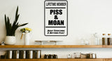 Blow Job Area Sign  - Car or Wall Decal - Fusion Decals