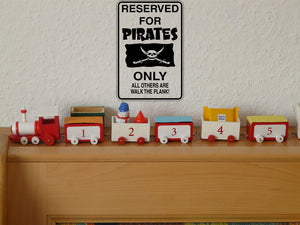 Reserved for Pirates Only Sign Vinyl Wall Decal - Fusion Decals