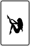 Naked Swimming Mandatory Sign Vinyl Wall Decal - Fusion Decals