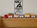 Pilates Parking Only Sign Vinyl Wall Decal - Fusion Decals