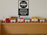 Do not Enter Dog does bite &amp; has killed Sign Vinyl Wall Decal - Fusion Decals