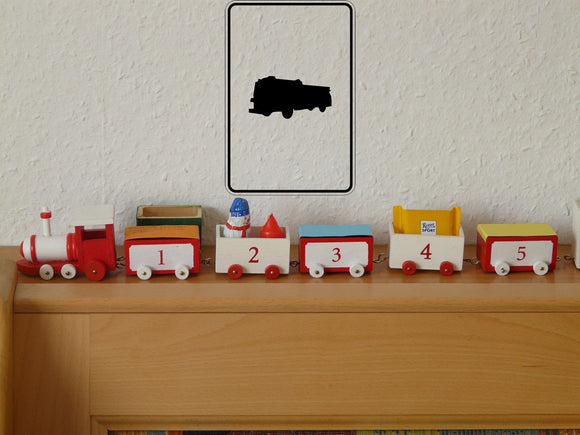 Save a firetruck ride a FIREMAN Sign Vinyl Wall Decal - Fusion Decals