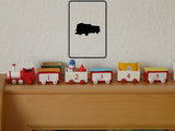 Save a firetruck ride a FIREMAN Sign Vinyl Wall Decal - Fusion Decals