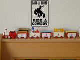Save a Horse Ride a Cowboy Sign Vinyl Wall Decal - Fusion Decals