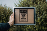 Private Parking Violators will be Towed Sign Vinyl Wall Decal - Fusion Decals