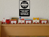 Do Not Enter Beware of Owner Sign Vinyl Wall Decal - Fusion Decals