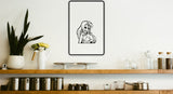 Hot Babe Cartoon Parking Sign Vinyl Wall Decal - Fusion Decals