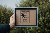 Reserved for Farters Only Sign Vinyl Wall Decal - Fusion Decals