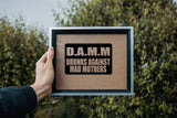 D.A.M.M Drunks against Mad Mothers Sign Vinyl Wall Decal - Fusion Decals