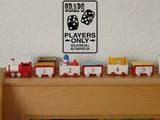 Craps Players Only Violators will be Crapped On Sign Vinyl Wall Decal - Fusion Decals