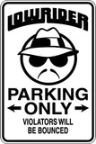 Craps Players Only Violators will be Crapped On Sign  - Car or Wall Decal - Fusion Decals