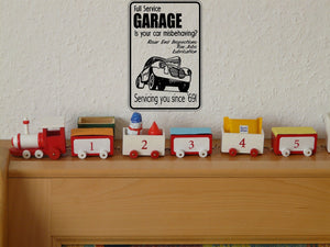 Full Service Garage Sign Vinyl Wall Decal - Fusion Decals